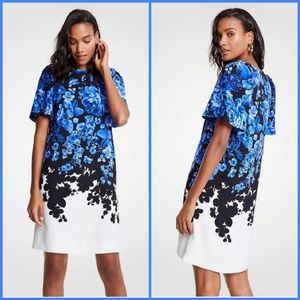 ⬇️ Ann Taylor floral toile flare shift dress sz 0T